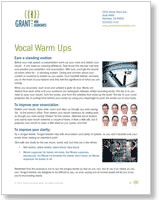 Vocal Warm Up Exercises