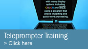 Teleprompter training